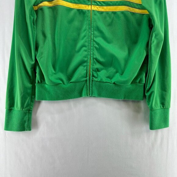 T'oui Jacket Womens Size L BRAZIL Striped Track Full Zip Long Sleeve Green - Picture 4 of 12